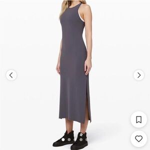 lululemon athletica Charcoal Gray Sleeveless Tank Maxi Dress